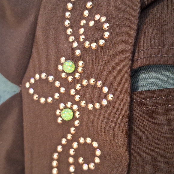 Poetry Blouse, Jr. Size Small, Brown - Picture 9 of 10